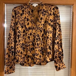 Cloth and Stone Anthropologie Animal Print/Leopard Top XS